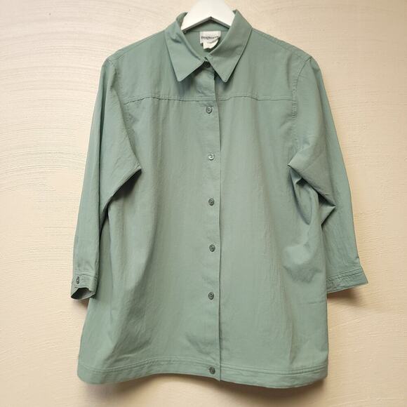 Bonworth Button Down Shirt Size Medium Lechute Travel Top Light Weight​ - Picture 1 of 5